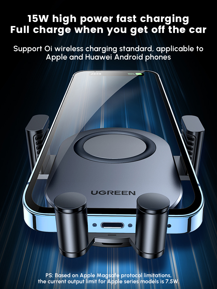 Carregador Sem Fio UGREEN 15W  - Wireless Car Charger Mount Fast Charging avaliação e preço