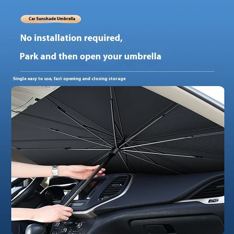 Para-sol para para-brisas de c - Car Sunshade Windshield Umbrella Foldable avaliação e preço
