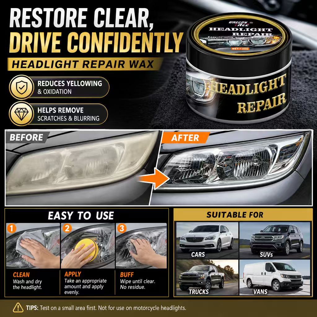 Cera para reparar faróis de ca - Car Scratch Repair Polishing Wax Paste avaliação e preço
