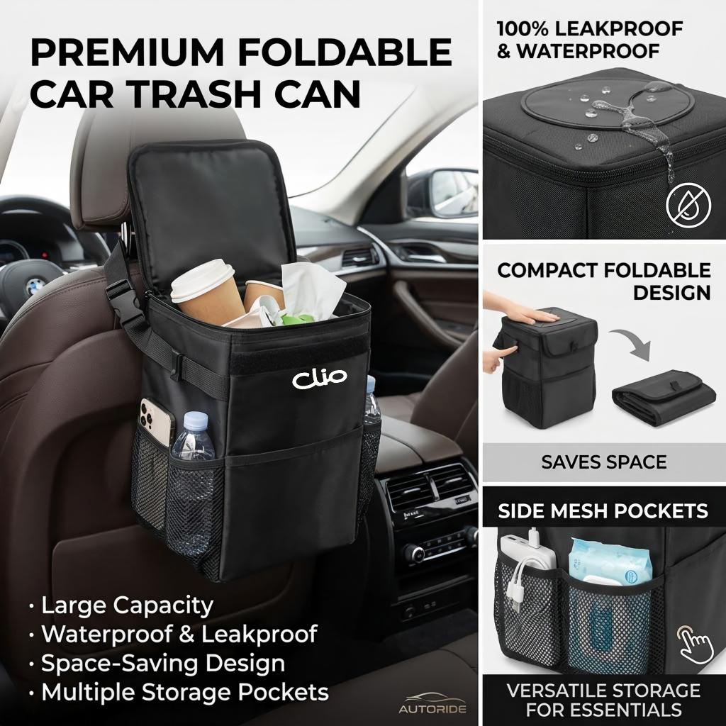 Saco de armazenamento para lix - Waterproof Car Trash Can With Lid avaliação e preço